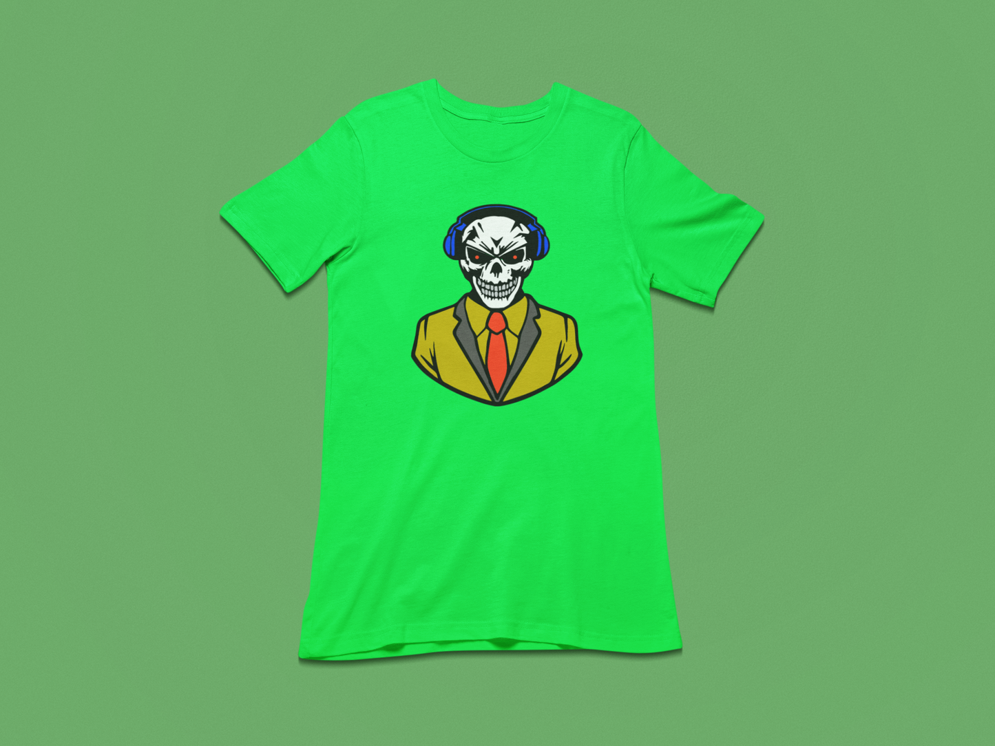 Animated DJ Skull Tees and Hoodies