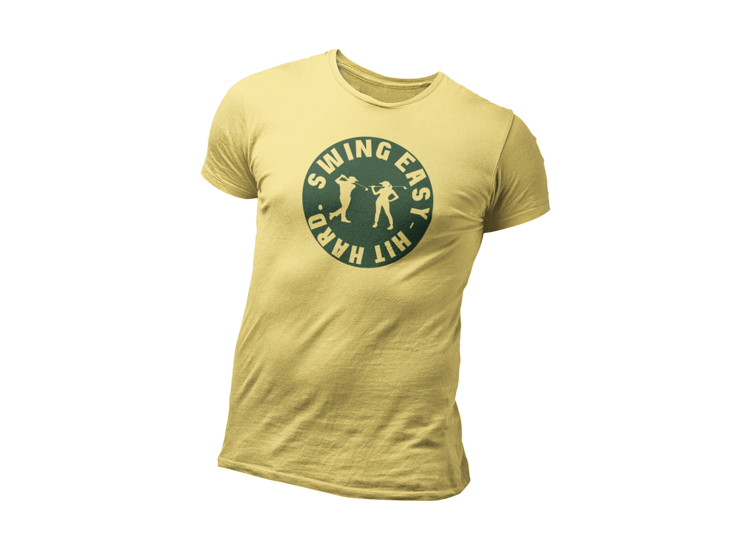 Swing Easy Hit Hard Golf T-Shirt & Hoodie – Fun Golfer Design for Men | Women | Teens