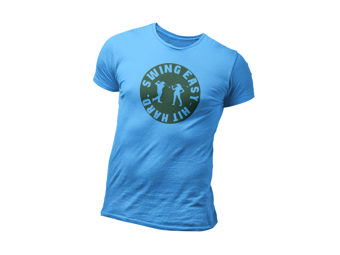 Swing Easy Hit Hard Golf T-Shirt & Hoodie – Fun Golfer Design for Men | Women | Teens