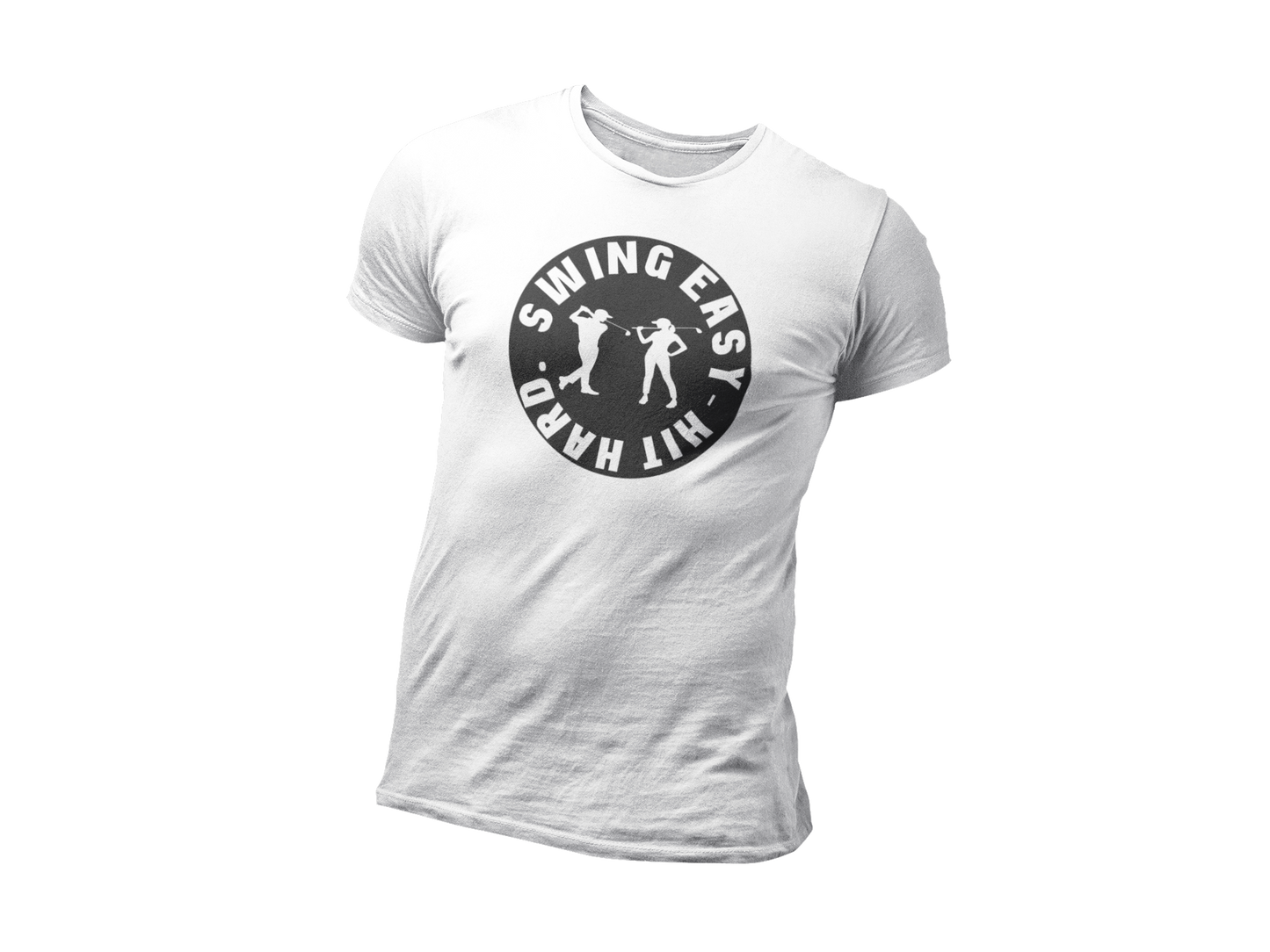 Swing Easy Hit Hard Golf T-Shirt & Hoodie – Fun Golfer Design for Men | Women | Teens