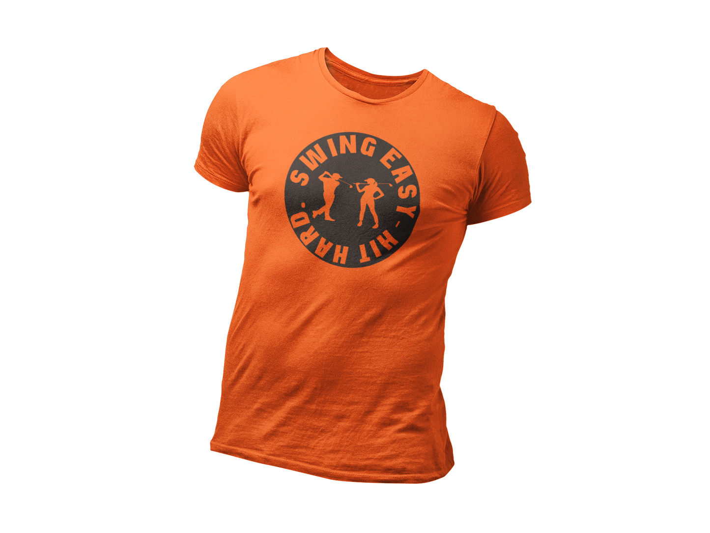 Swing Easy Hit Hard Golf T-Shirt & Hoodie – Fun Golfer Design for Men | Women | Teens