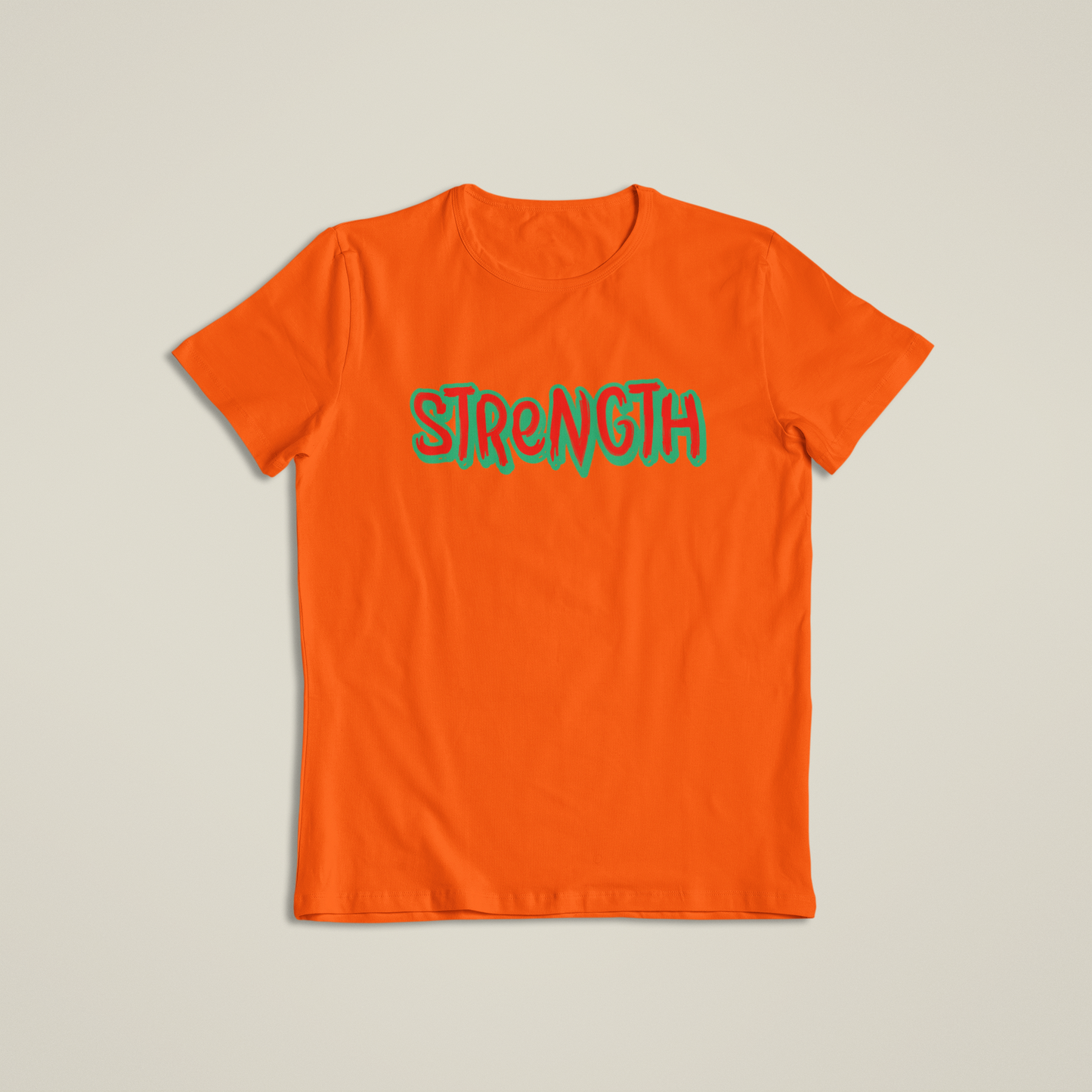 Strength Graphic T-Shirt or Hoodie – Bold Motivational Word Design – Short Sleeve, Long Sleeve, or Hoodie