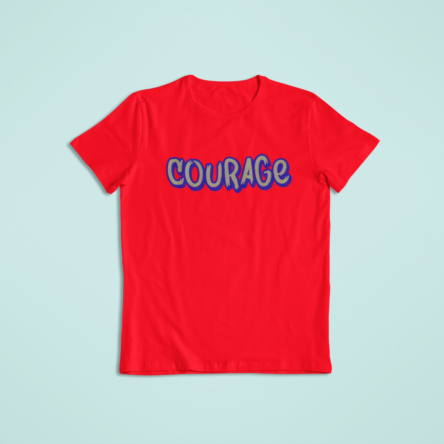 Courage Shirt or Hoodie – Inspirational Word Graphic – Short Sleeve, Long Sleeve, Hoodie – Unisex S–2XL