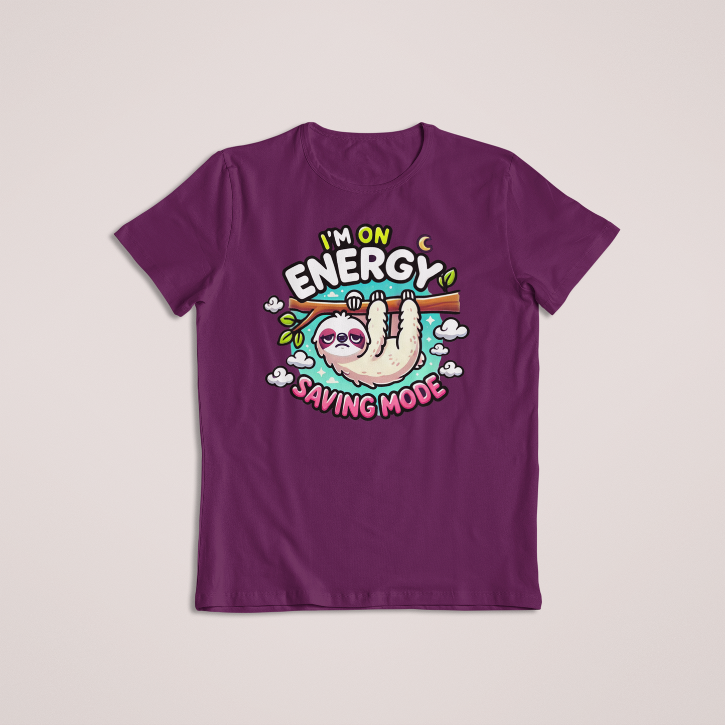 Sloth Energy Saving Mode Tshirts and Hoodie
