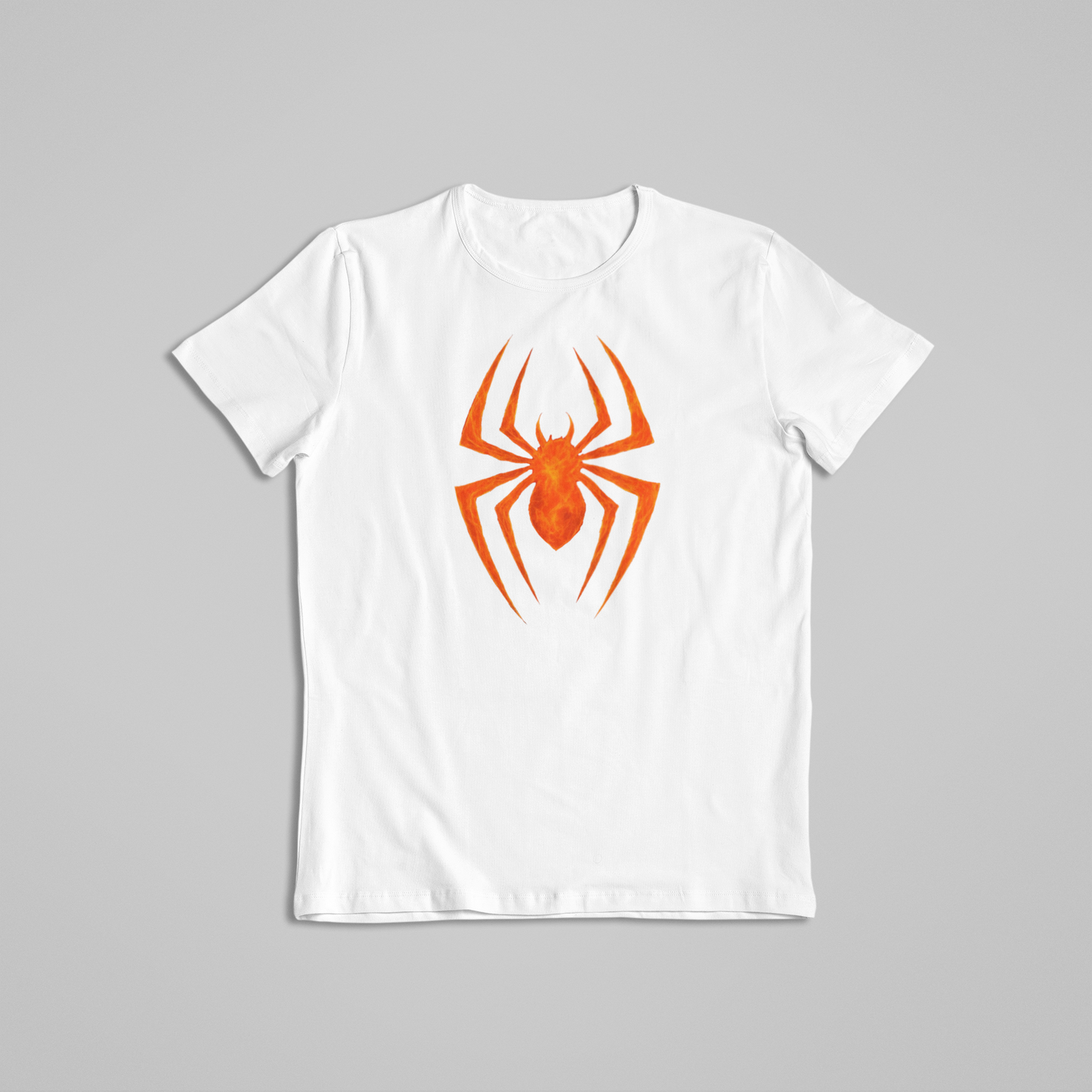 Fiery Spider Symbol T-Shirt or Hoodie – Bold Flame-Inspired Arachnid Graphic