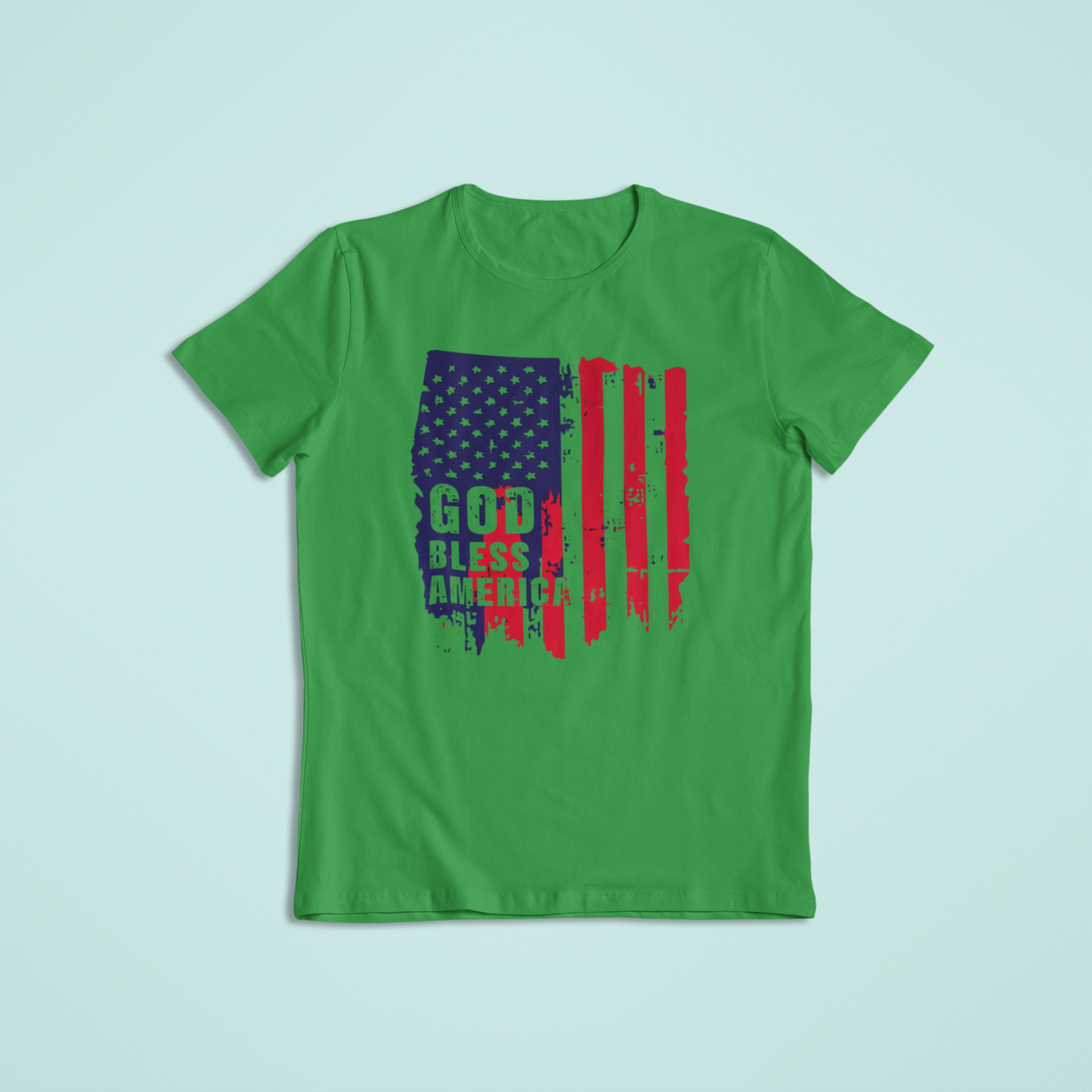 God Bless America Flag Shirt, Patriotic T-Shirt & Hoodie, Distressed American Flag Tee, USA Pride Apparel, Fourth of July Shirt