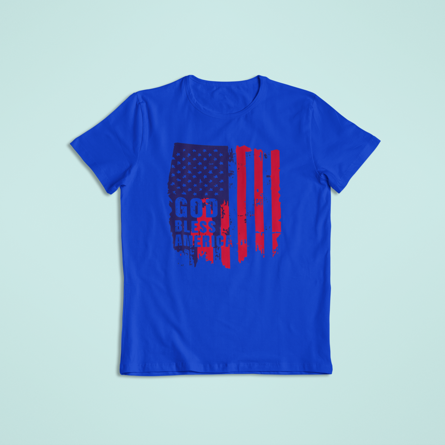God Bless America Flag Shirt, Patriotic T-Shirt & Hoodie, Distressed American Flag Tee, USA Pride Apparel, Fourth of July Shirt