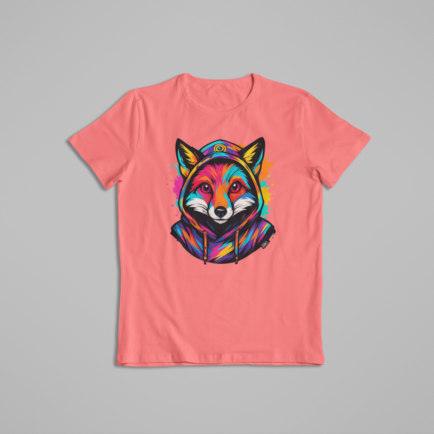 Colorful Fox T-Shirt & Hoodie – Vibrant Animal Streetwear Hoodie Design - Unique Designs - Youth - Teen - Adult