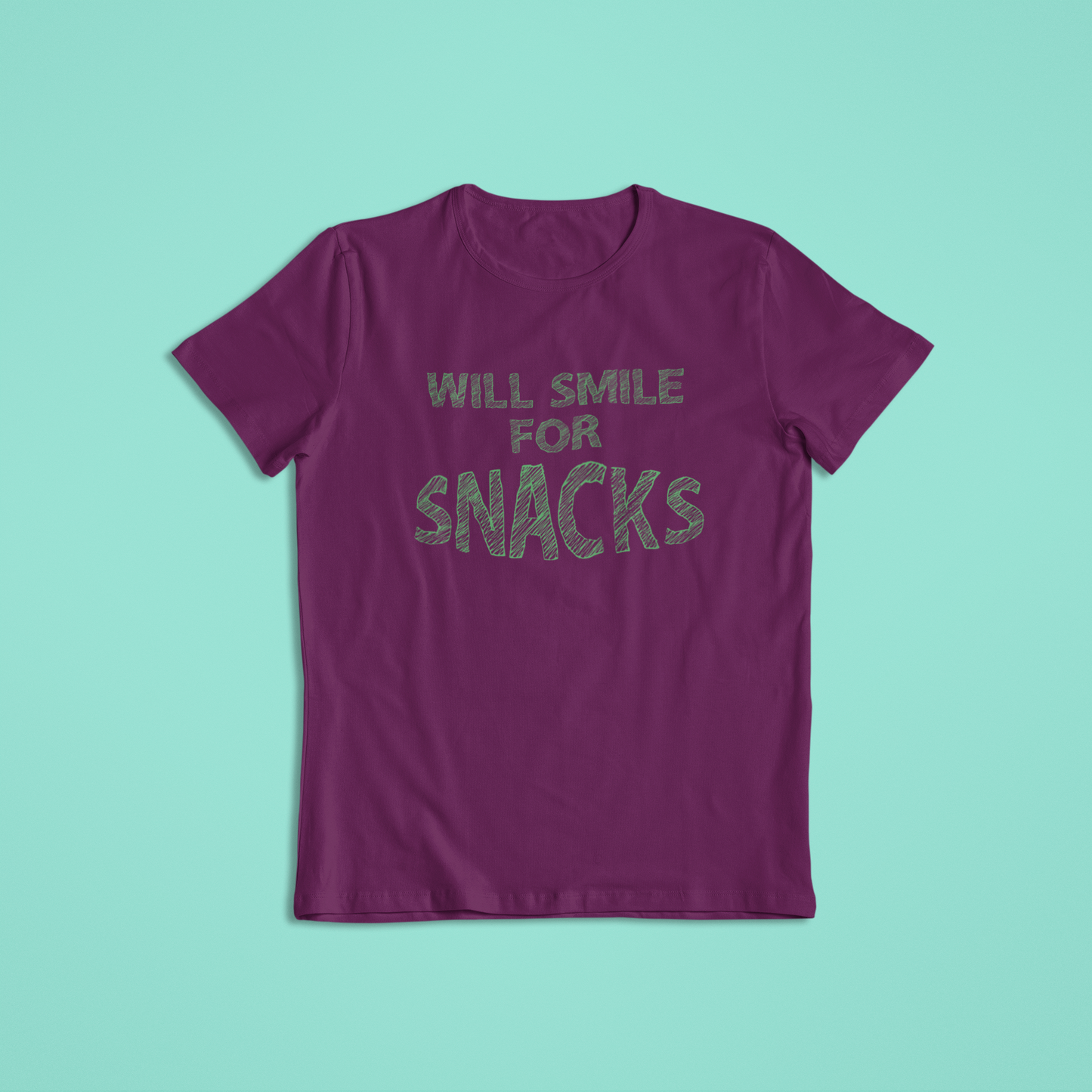 Will Smile for Snacks Tshirts and Hoodies