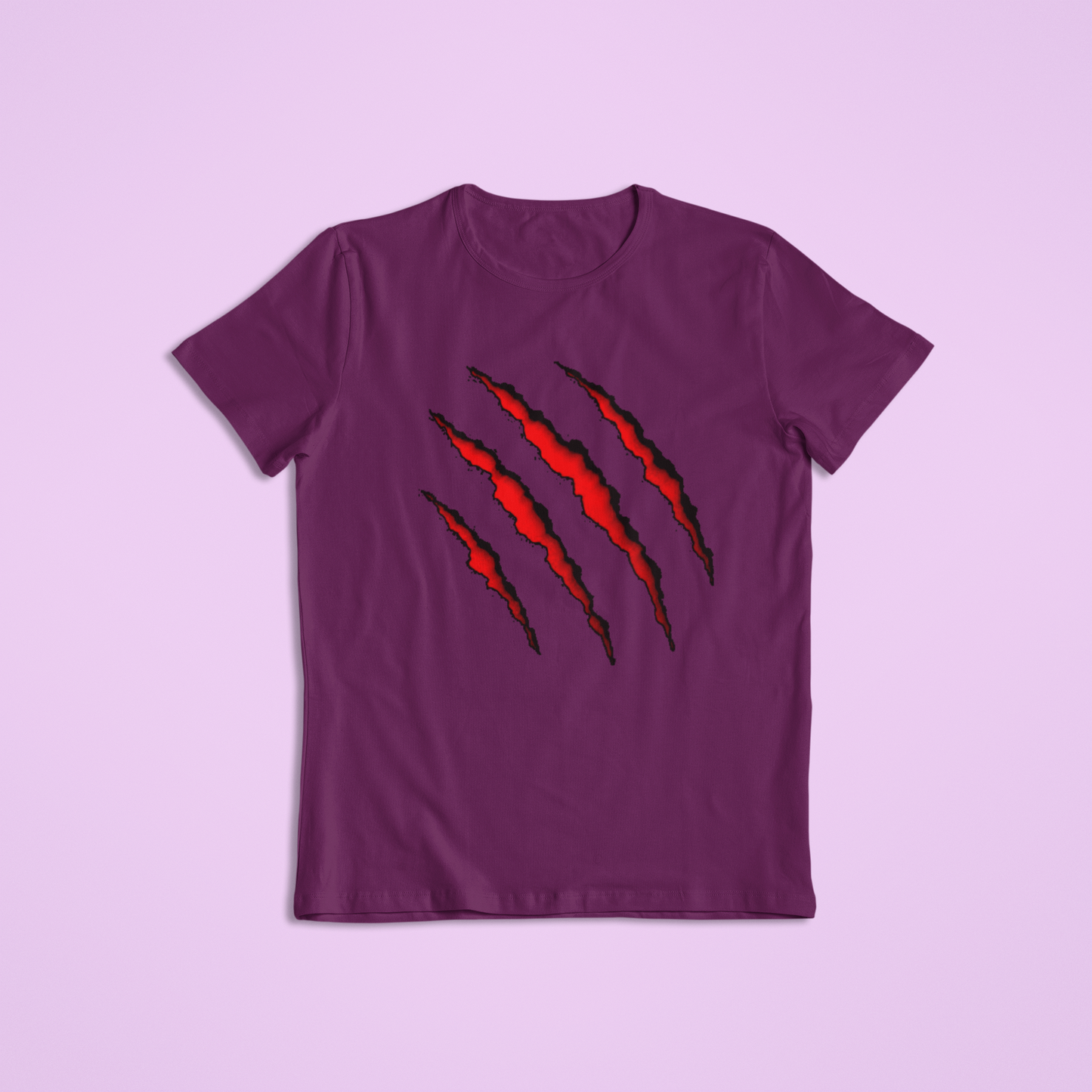 Red Claw Slash T-Shirt & Hoodie | Fierce Scratch Mark Graphic Tee | Monster Claw Apparel