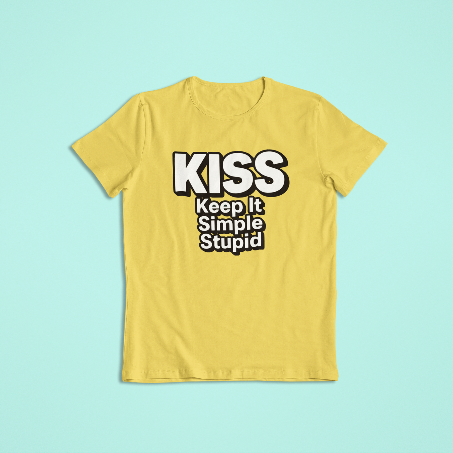 KISS Keep It Simple Stupid T-Shirt and Hoodie | Funny Motivational Quote Shirt | Minimalist Saying Hoodie | Simple Life Graphic Apparel