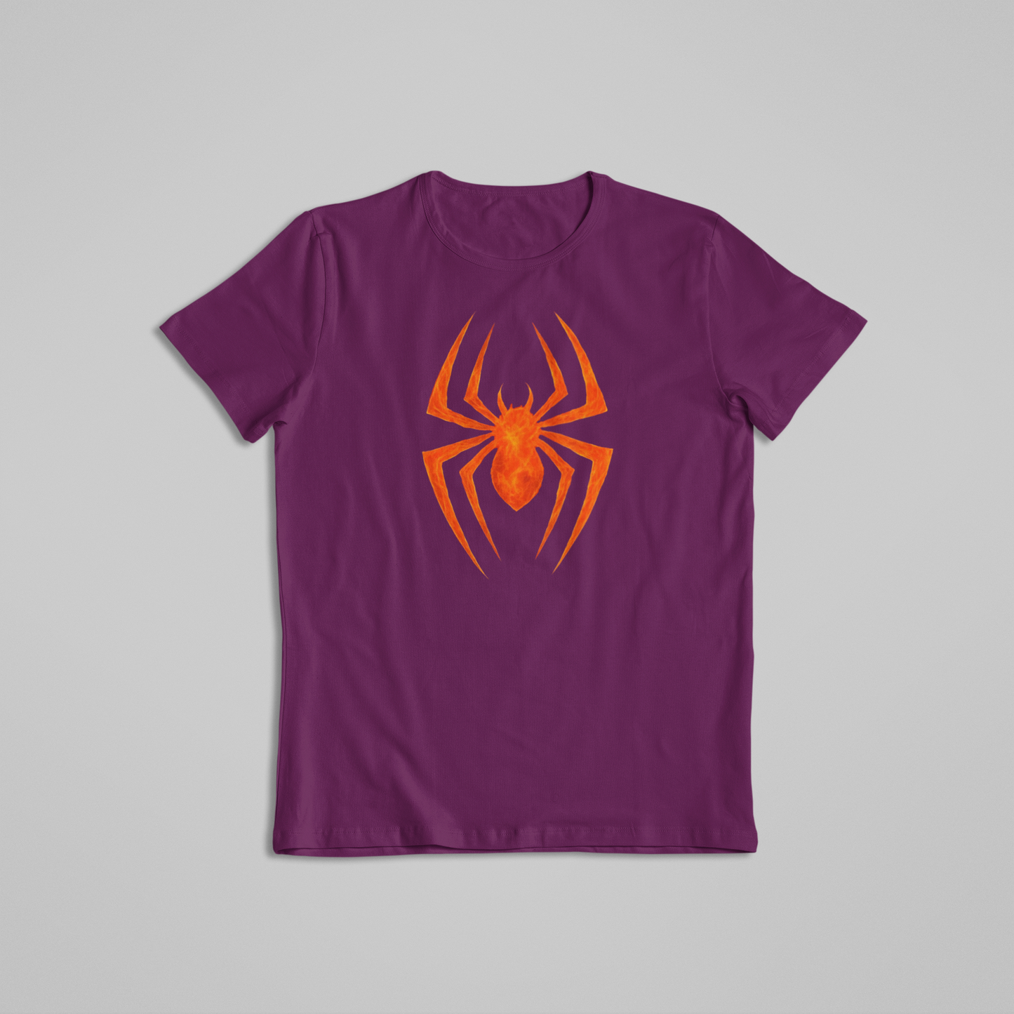 Fiery Spider Symbol T-Shirt or Hoodie – Bold Flame-Inspired Arachnid Graphic