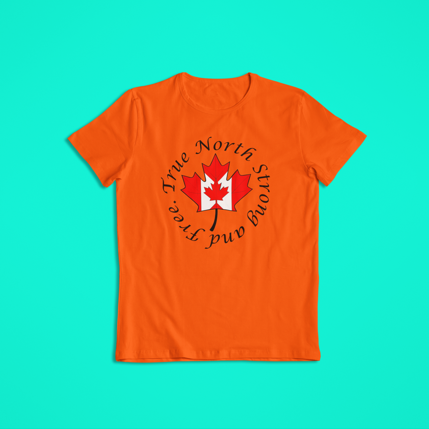Canada Maple Leaf T-Shirt & Hoodie – True North Strong and Free Canadian Flag Shirt