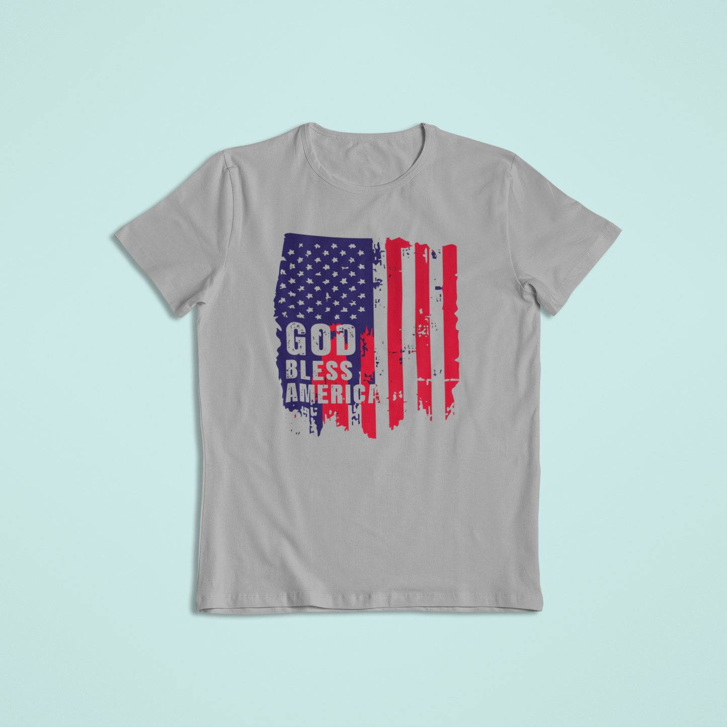 God Bless America Flag Shirt, Patriotic T-Shirt & Hoodie, Distressed American Flag Tee, USA Pride Apparel, Fourth of July Shirt