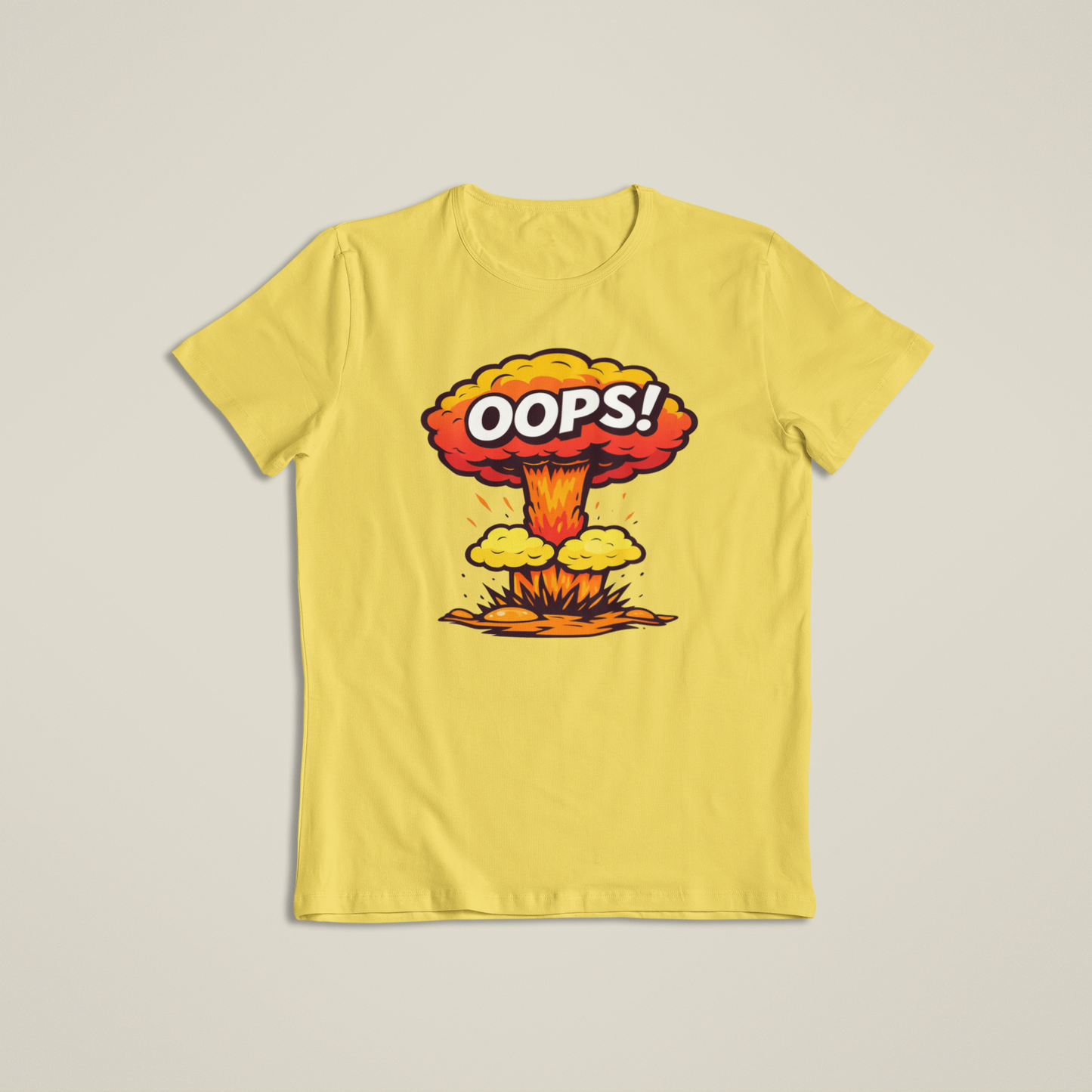 Oops Explosion Shirt, Funny Cartoon Blast T-Shirt, Humor Boom Graphic Hoodie, Retro Comic Style Joke Tee