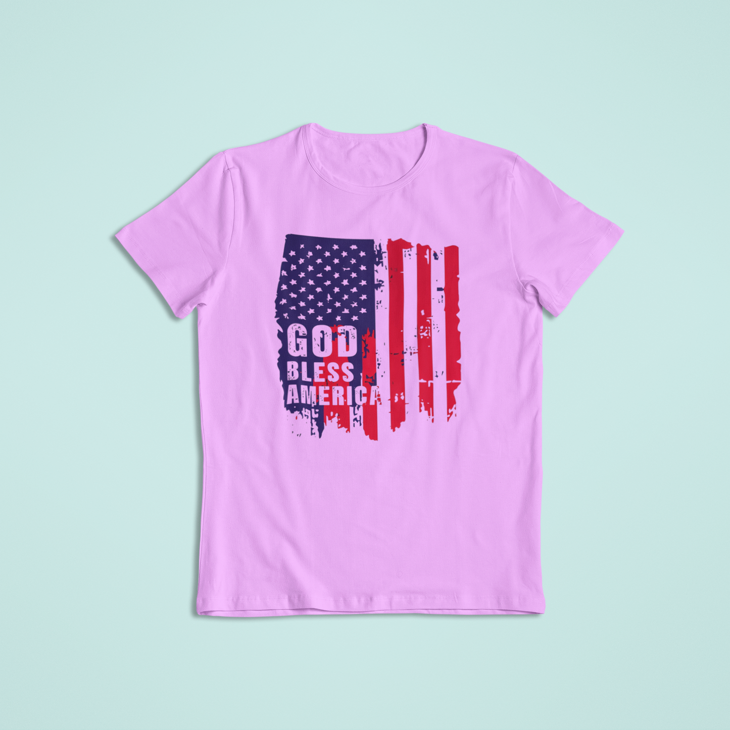 God Bless America Flag Shirt, Patriotic T-Shirt & Hoodie, Distressed American Flag Tee, USA Pride Apparel, Fourth of July Shirt