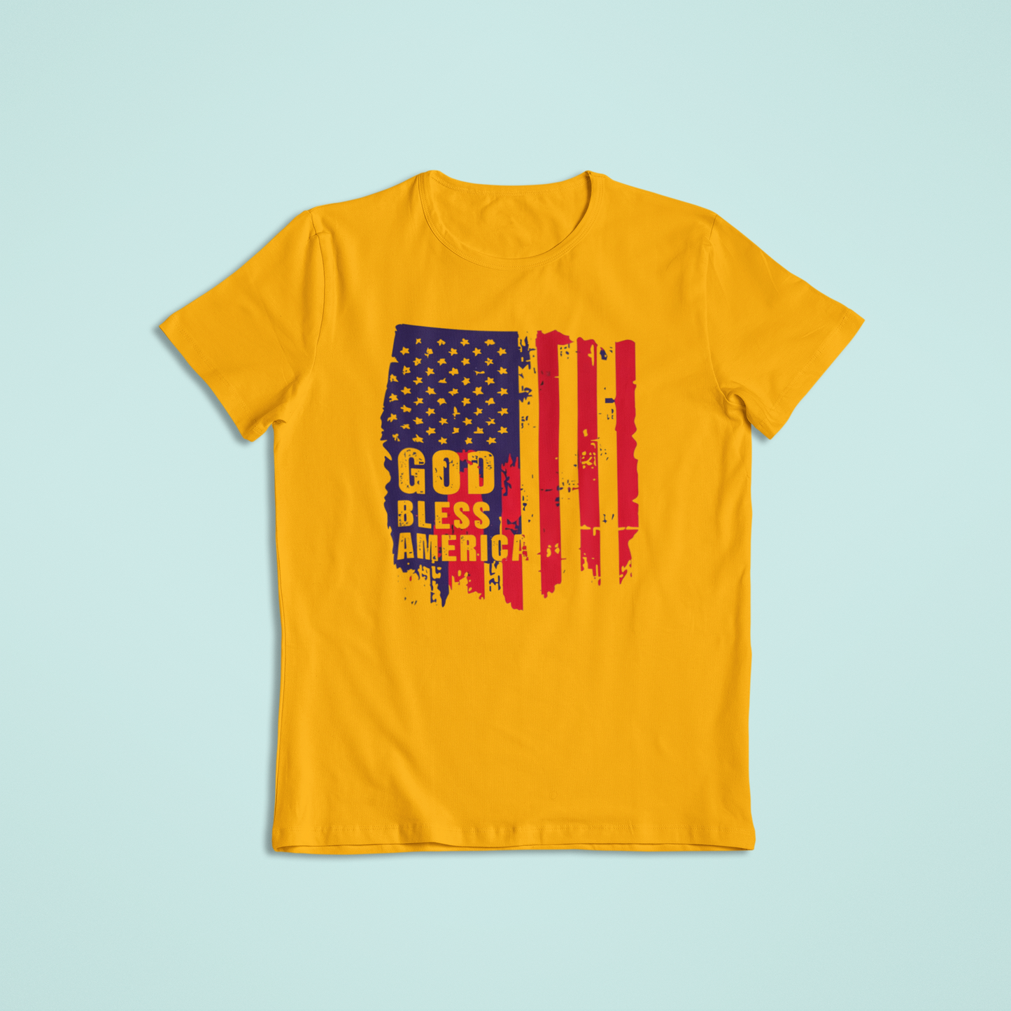 God Bless America Flag Shirt, Patriotic T-Shirt & Hoodie, Distressed American Flag Tee, USA Pride Apparel, Fourth of July Shirt