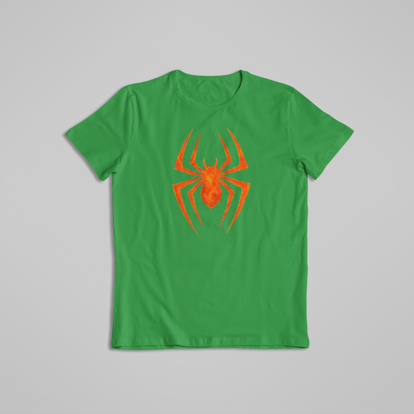 Fiery Spider Symbol T-Shirt or Hoodie – Bold Flame-Inspired Arachnid Graphic