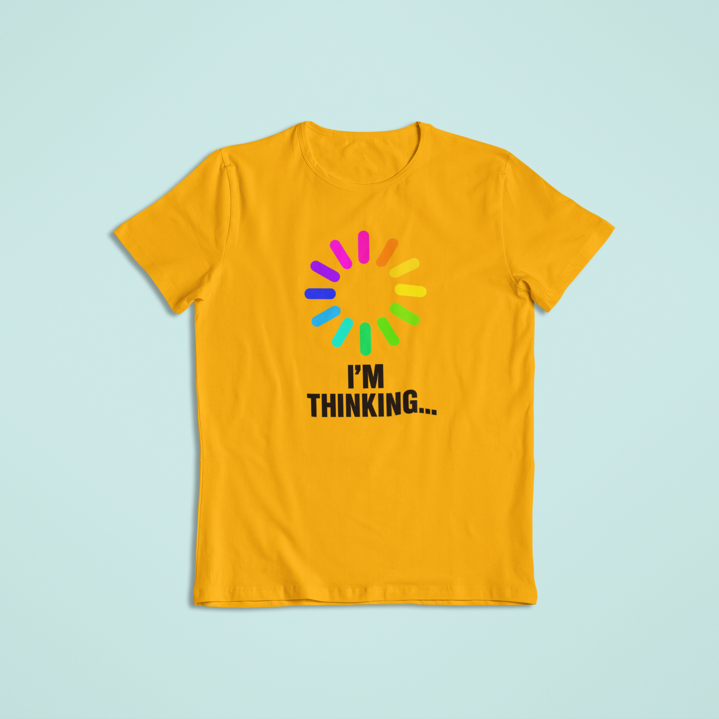I’m Thinking Funny Loading Shirt | Rainbow Spinner Humor Tee | Colorful Geek Hoodie | Tech Lover Gift Idea