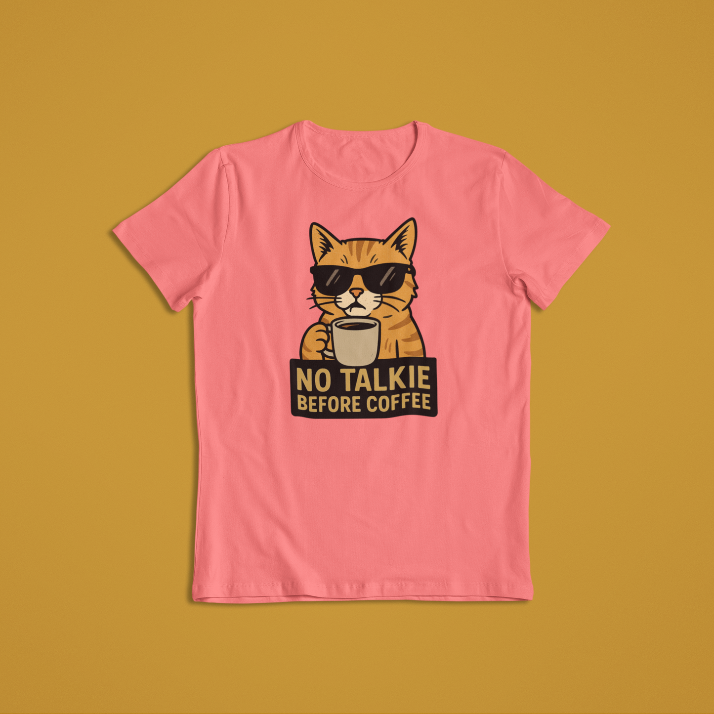 Funny Cat Coffee T shirts and Hoodies