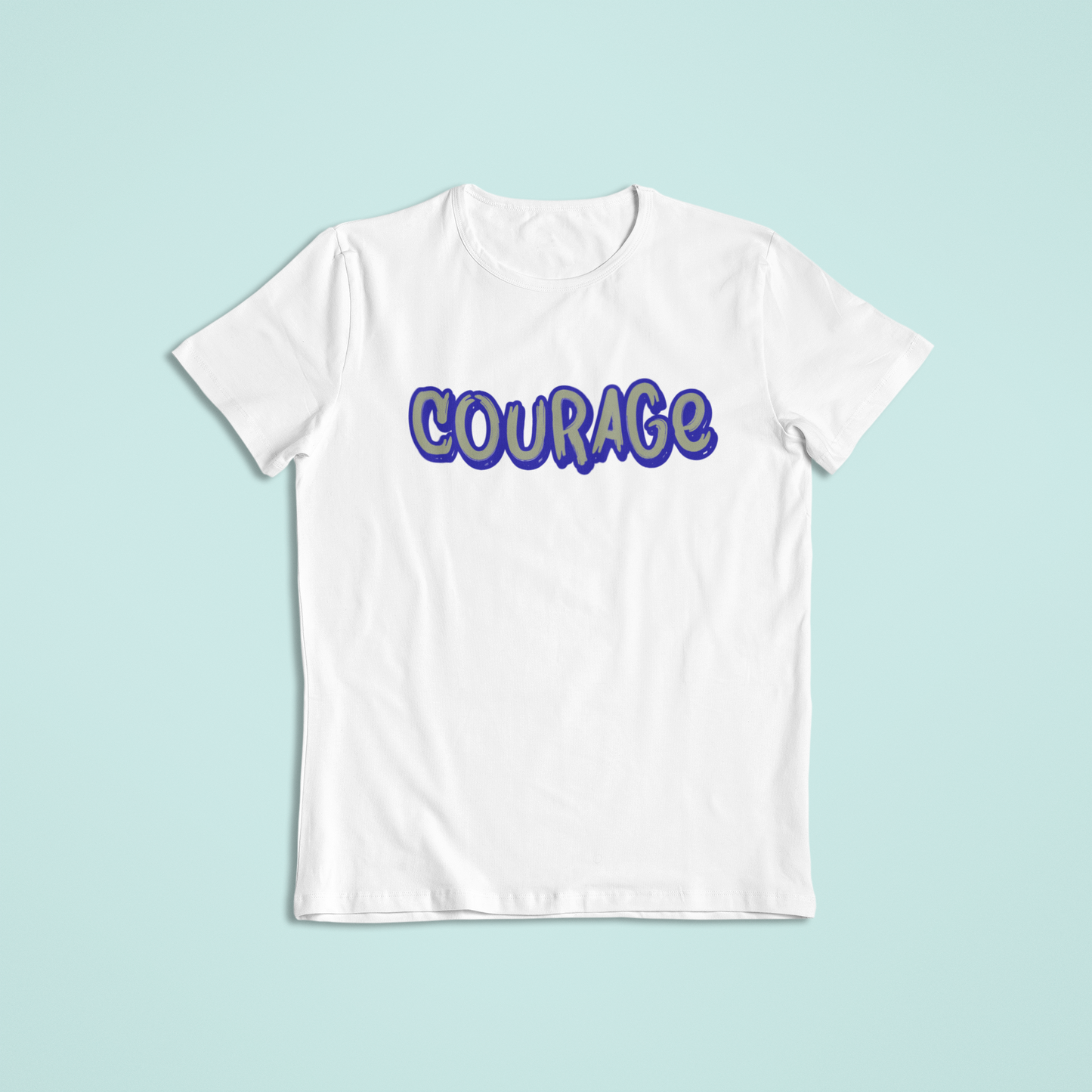 Courage Shirt or Hoodie – Inspirational Word Graphic – Short Sleeve, Long Sleeve, Hoodie – Unisex S–2XL