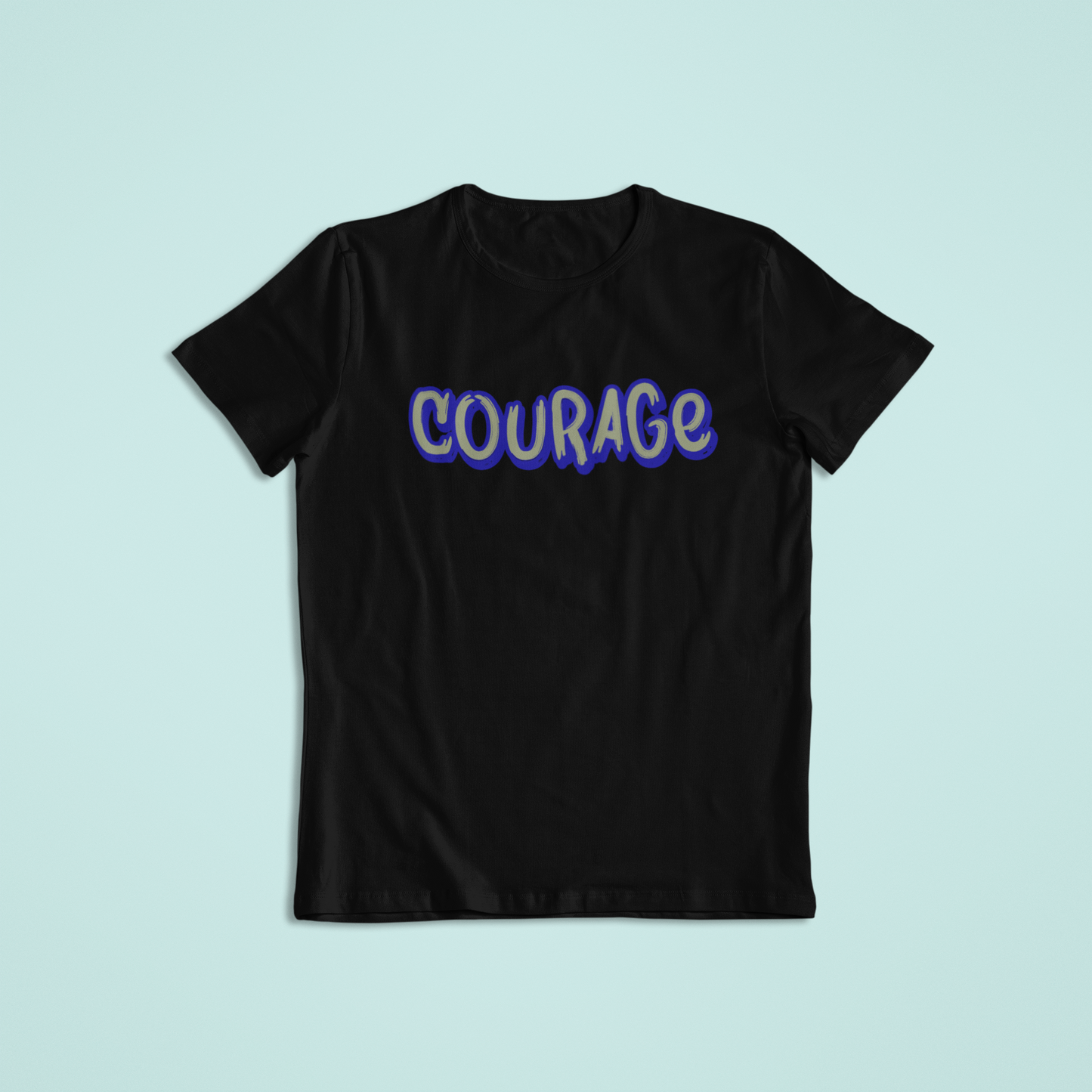 Courage Shirt or Hoodie – Inspirational Word Graphic – Short Sleeve, Long Sleeve, Hoodie – Unisex S–2XL