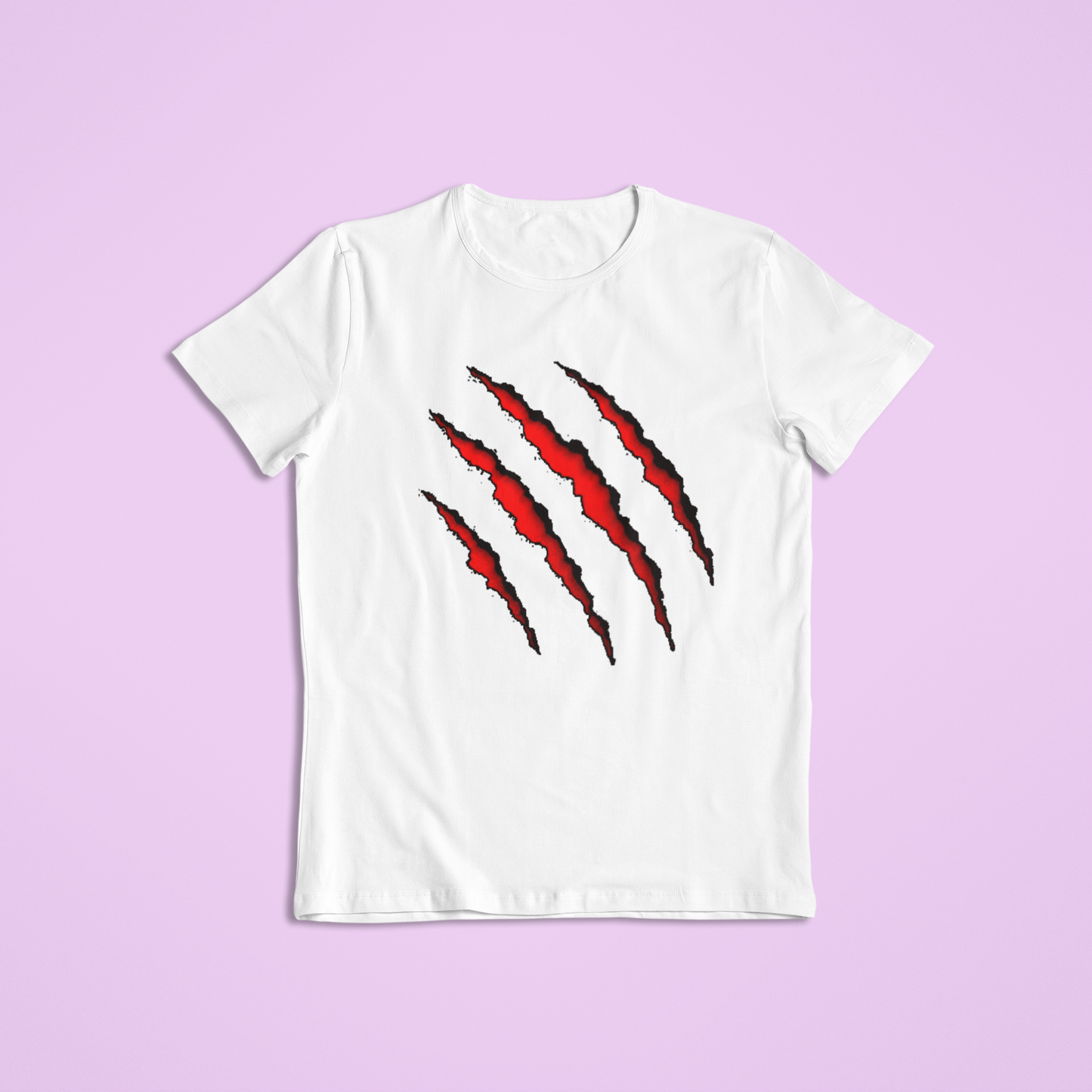 Red Claw Slash T-Shirt & Hoodie | Fierce Scratch Mark Graphic Tee | Monster Claw Apparel