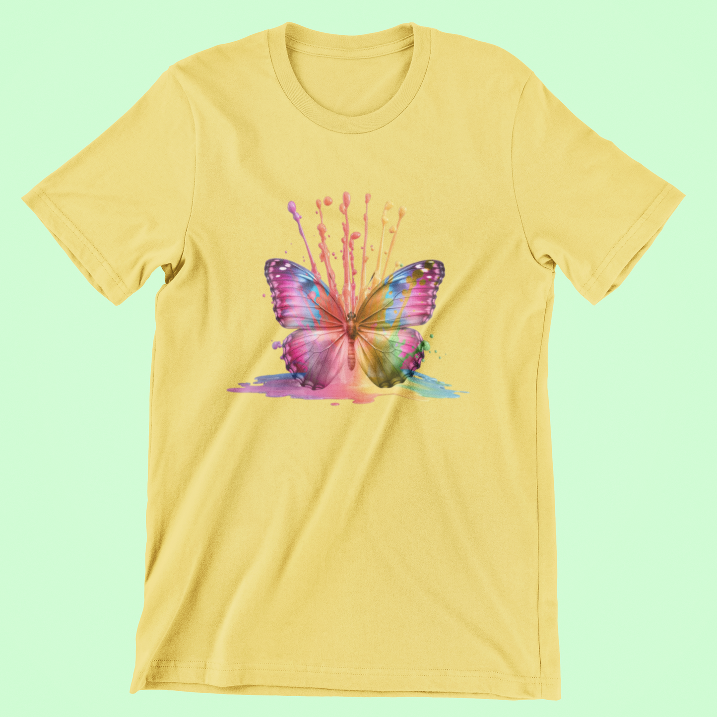 Vibrant Butterfly Tee and Hoodies