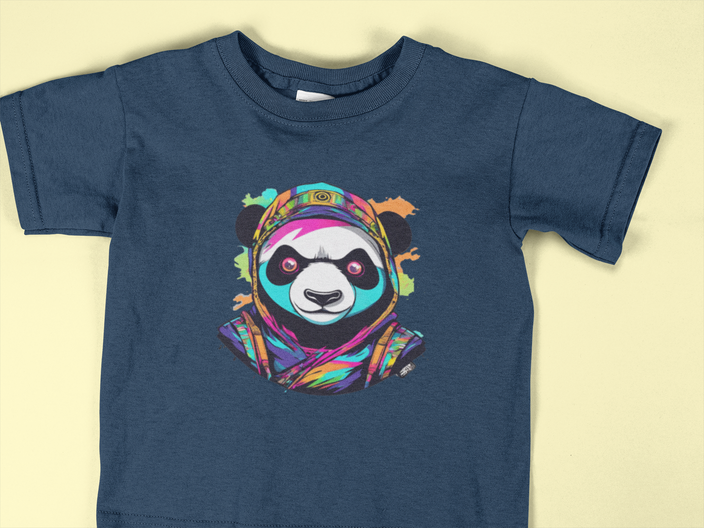 Colorful Panda Toddler T-Shirt – Psychedelic Panda Shirt for Kids 2T–6T | Bright Streetwear Animal Tee for Boys & Girls