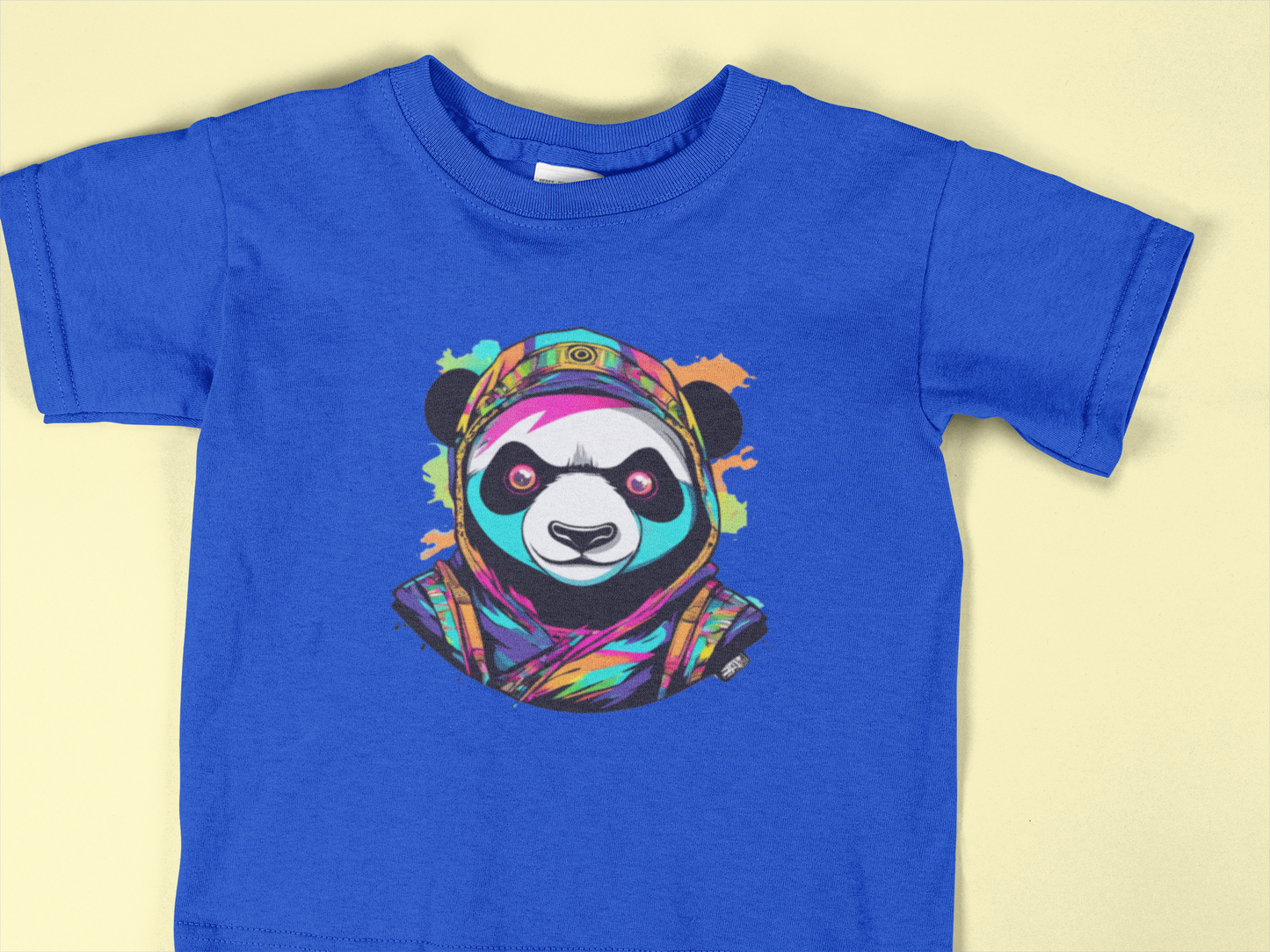 Colorful Panda Toddler T-Shirt – Psychedelic Panda Shirt for Kids 2T–6T | Bright Streetwear Animal Tee for Boys & Girls
