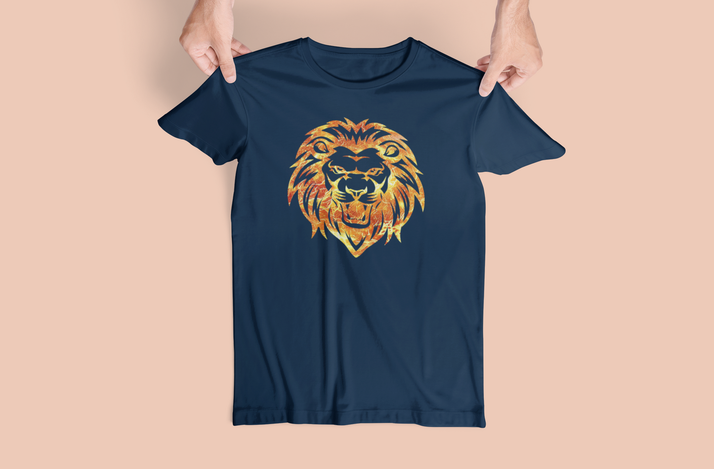 Transparent Lion Fire Tees and Hoodies