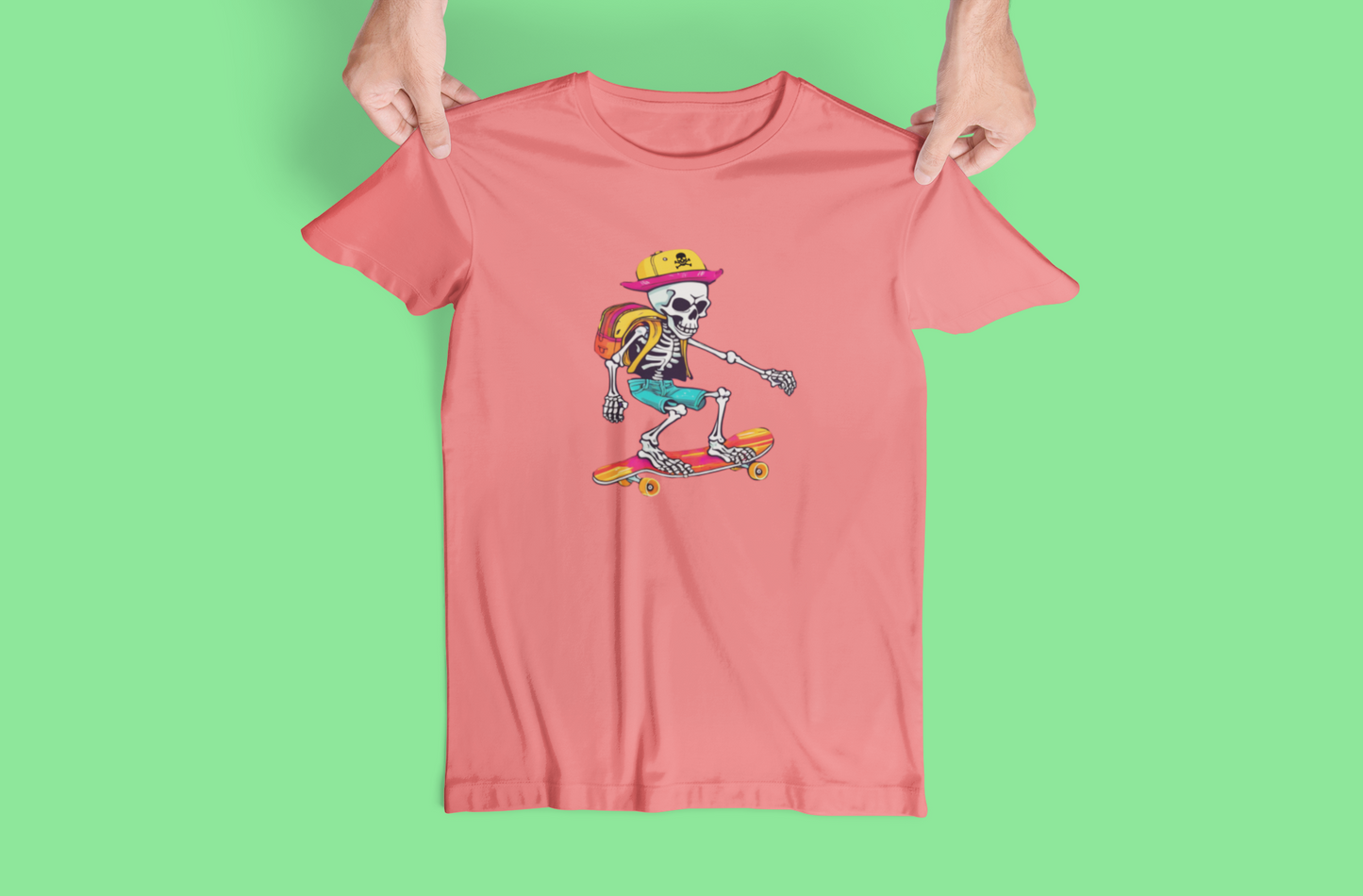 Back to School Skateboarding Skeleton