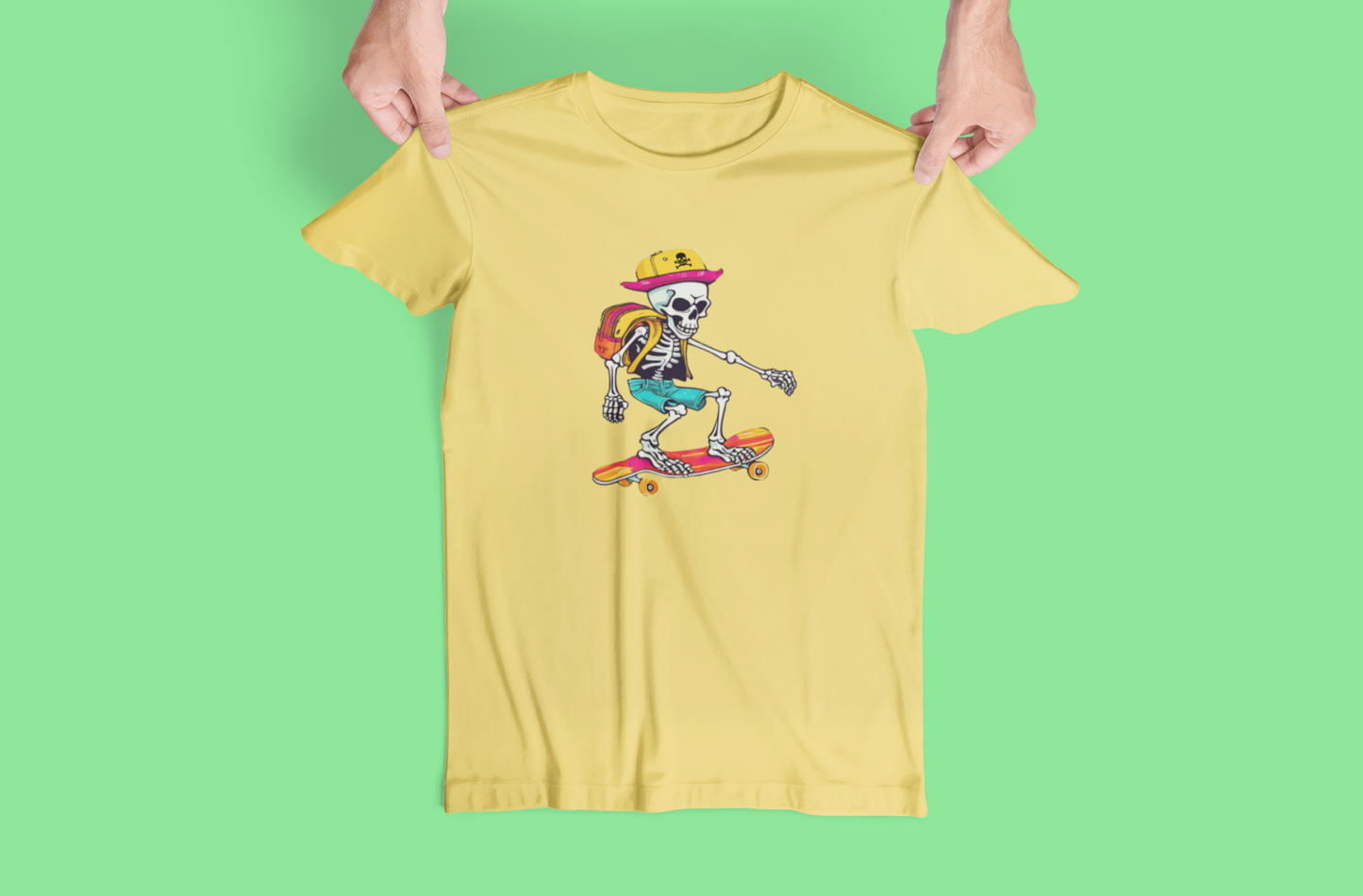 Back to School Skateboarding Skeleton