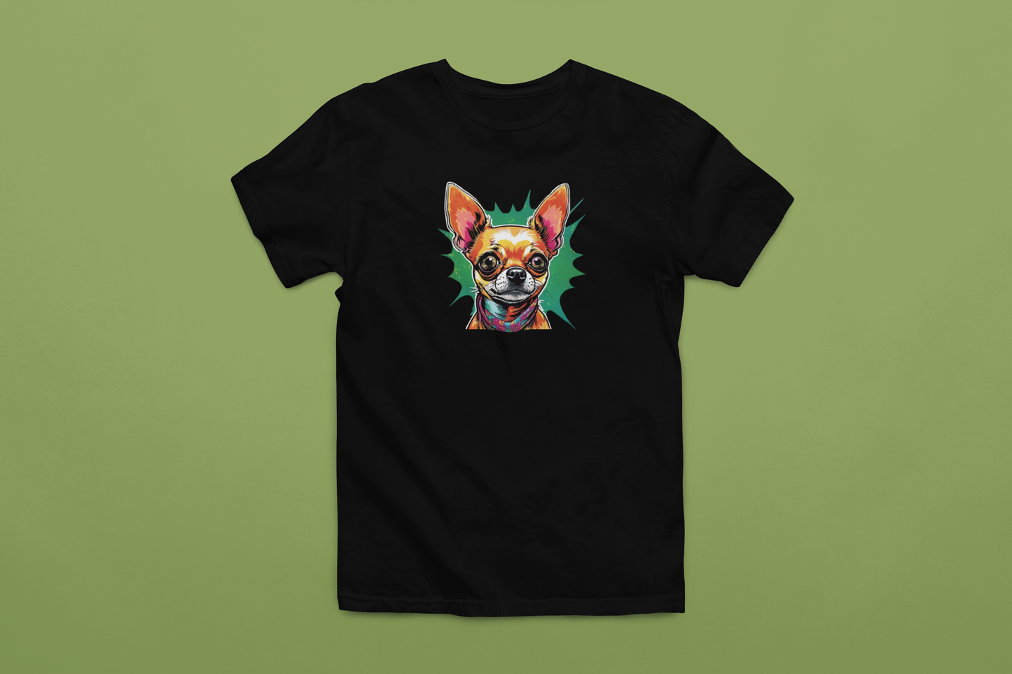 Colorful Chihuahua T-Shirt & Hoodie – Vibrant Dog Lover Gift, Cute Chihuahua Apparel, Pet Lover Clothing
