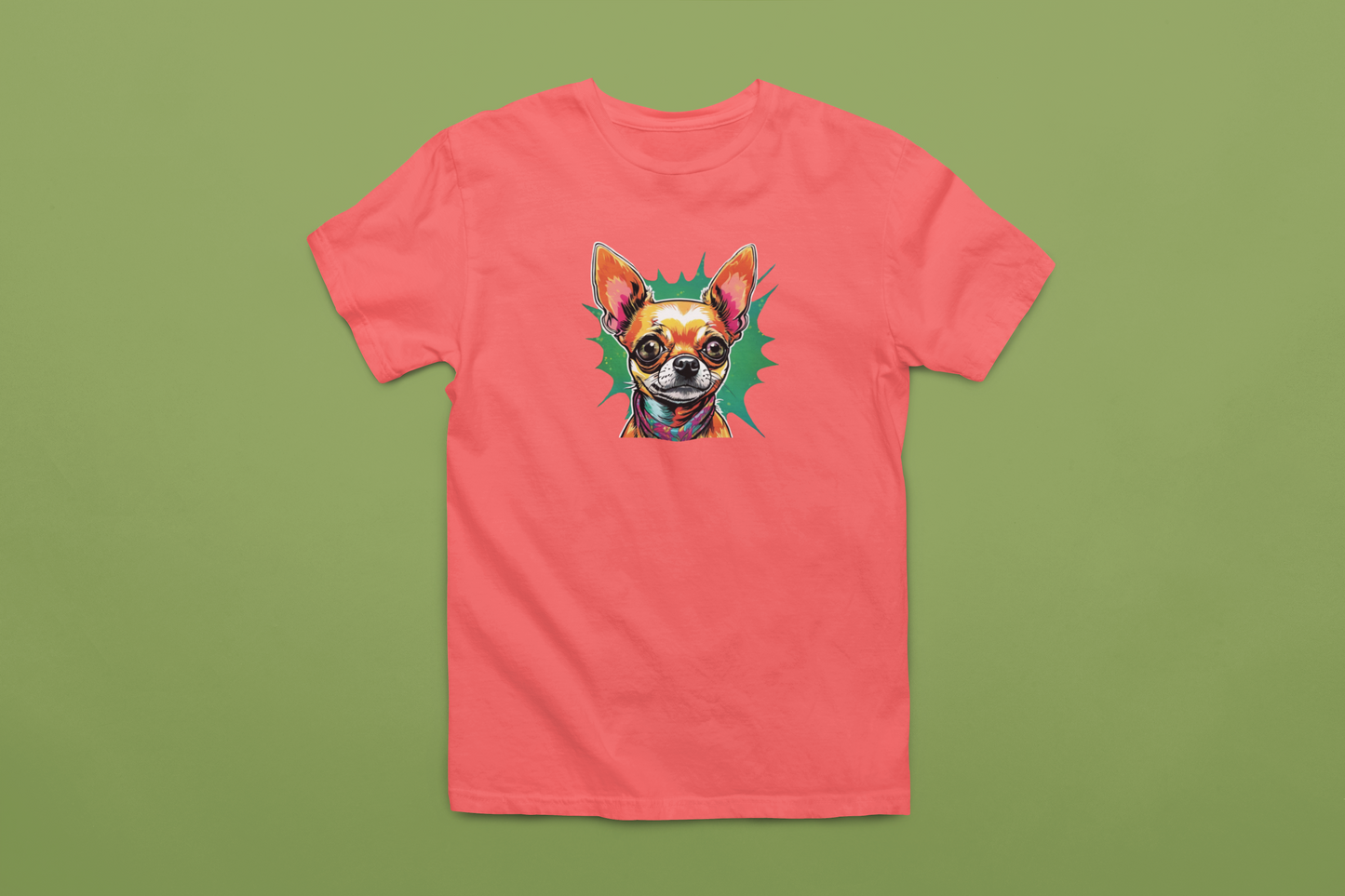 Colorful Chihuahua T-Shirt & Hoodie – Vibrant Dog Lover Gift, Cute Chihuahua Apparel, Pet Lover Clothing