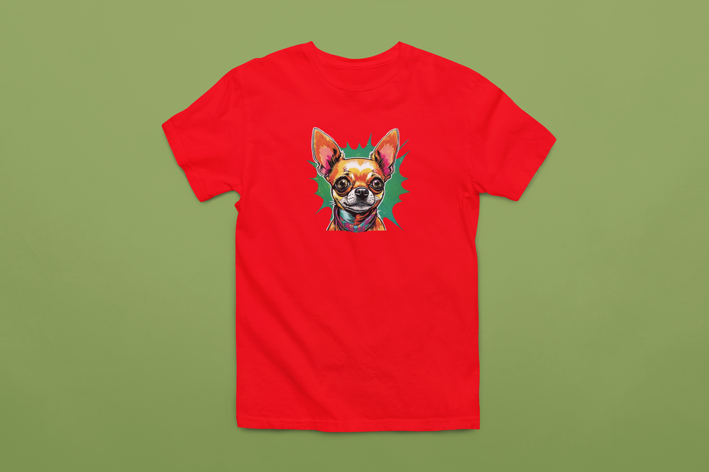 Colorful Chihuahua T-Shirt & Hoodie – Vibrant Dog Lover Gift, Cute Chihuahua Apparel, Pet Lover Clothing