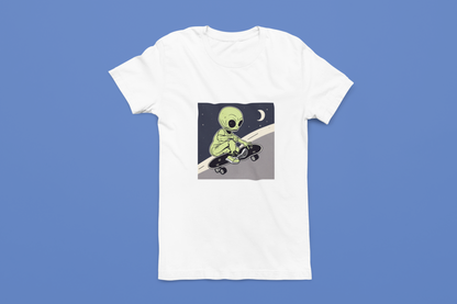 Alien Skateboarder Tees