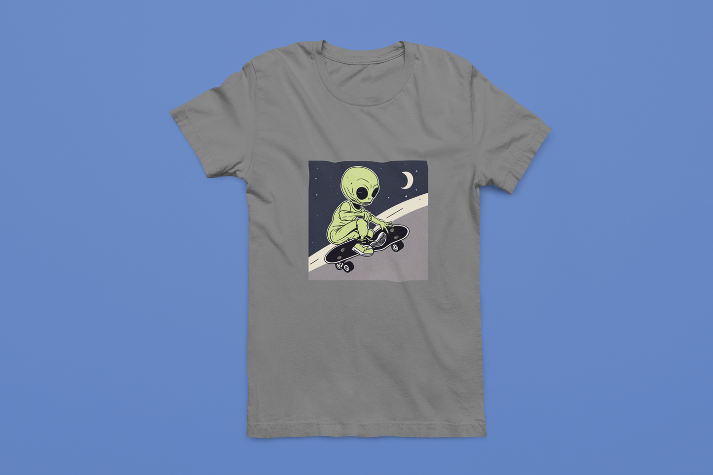 Alien Skateboarder Tees
