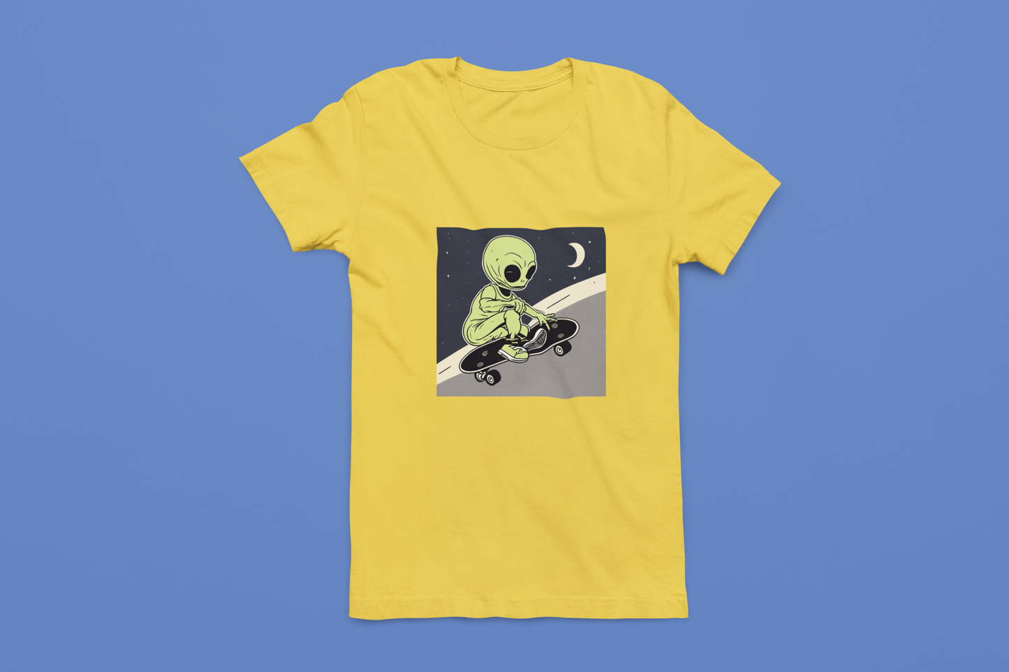 Alien Skateboarder Tees