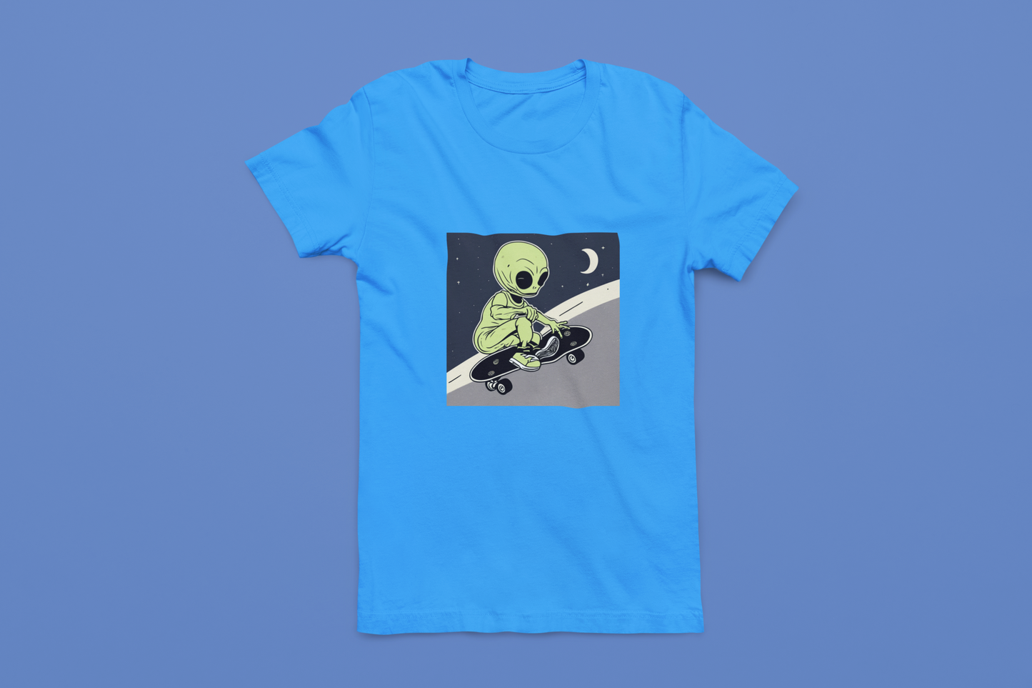 Alien Skateboarder Tees