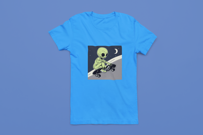 Alien Skateboarder Tees