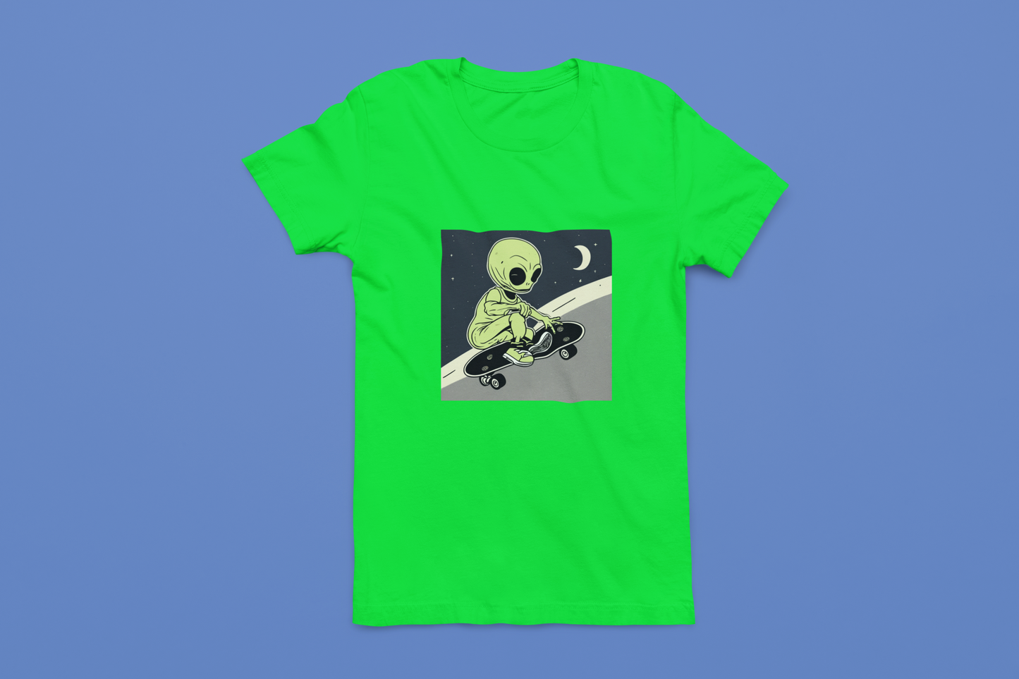 Alien Skateboarder Tees