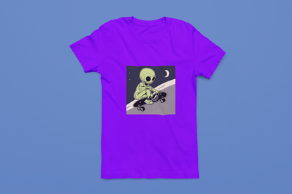 Alien Skateboarder Tees
