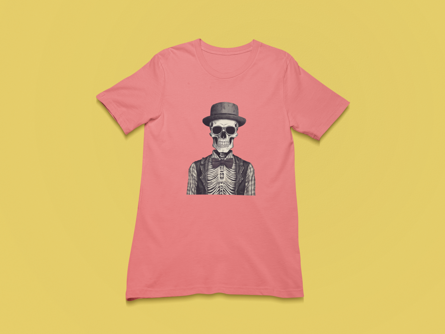 Hipster Halloween Skeleton T-Shirts and Hoodies