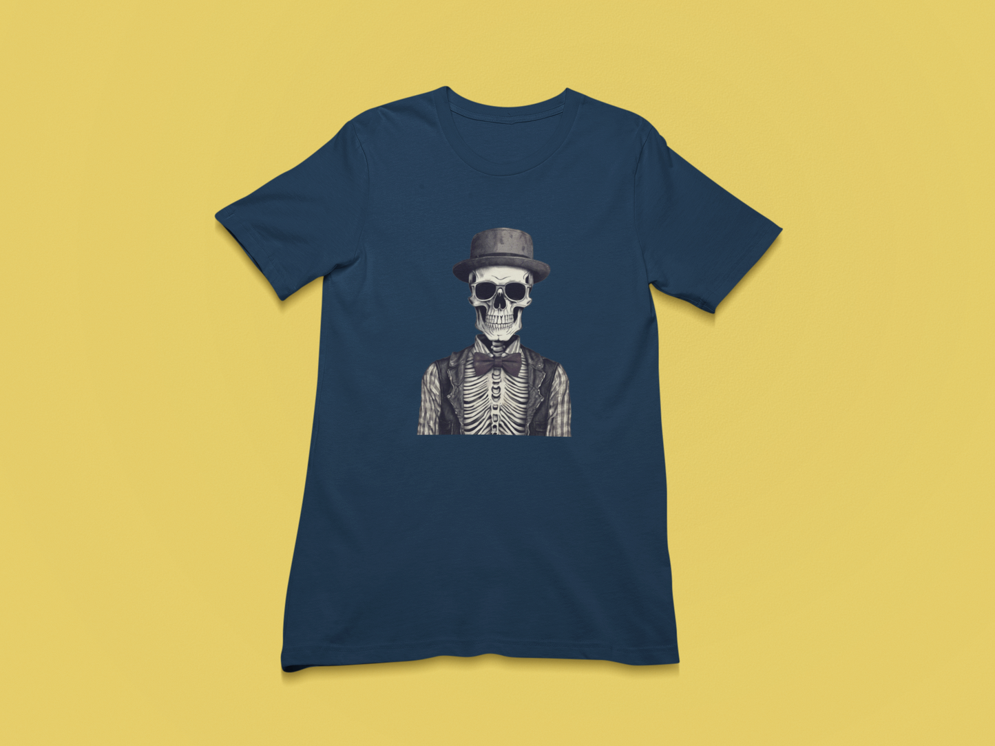 Hipster Halloween Skeleton T-Shirts and Hoodies