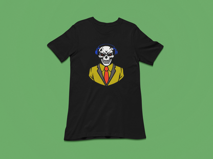 Animated DJ Skull Tees and Hoodies