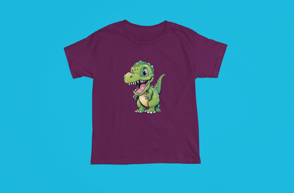 Cute Green Dinosaur For Youth and Adults - Tshirts - Hoodies