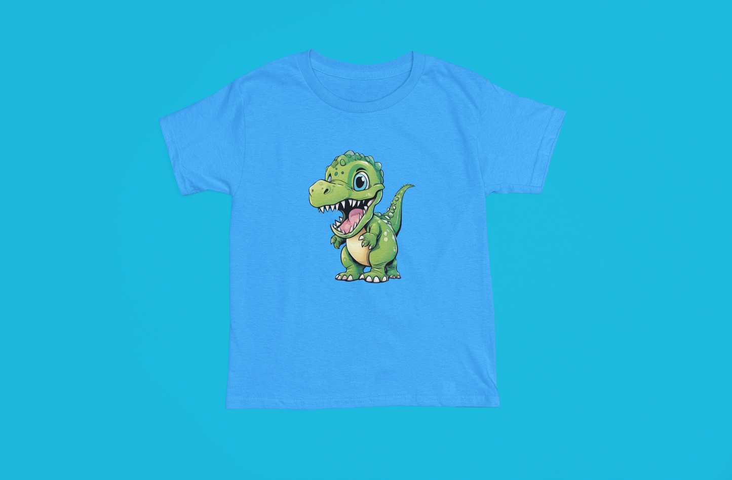 Cute Green Dinosaur For Youth and Adults - Tshirts - Hoodies