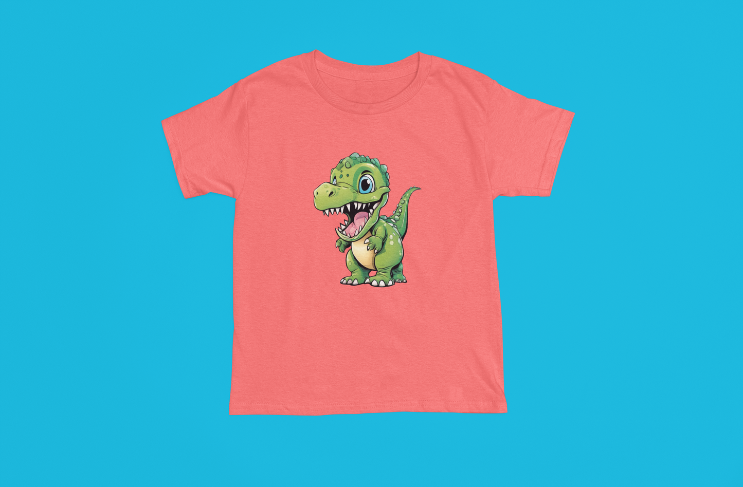 Cute Green Dinosaur For Youth and Adults - Tshirts - Hoodies