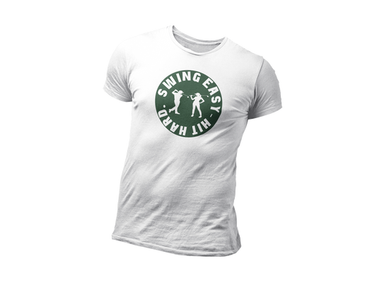 Swing Easy Hit Hard Golf T-Shirt & Hoodie – Fun Golfer Design for Men | Women | Teens